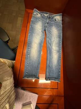 GAS Jeans Edition Granelier Bridge Number Four Straight Leg Medium Wash Denim Je